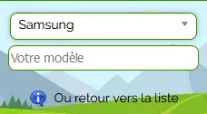 modèle hors liste